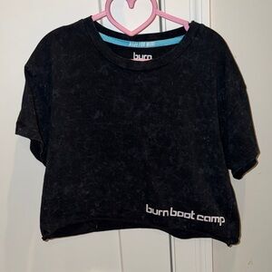 Burn Boot Camp Black Crop Top